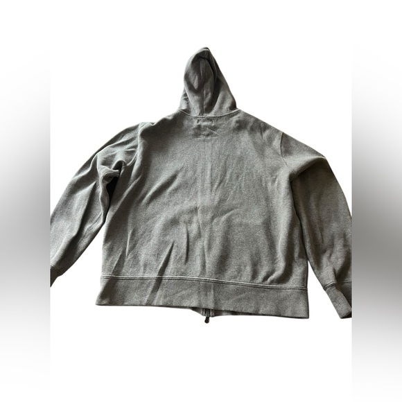 VTG Ralph Lauren polo hooded jacket XL full zip brown 100% cotton knit sweater - Picture 4 of 15